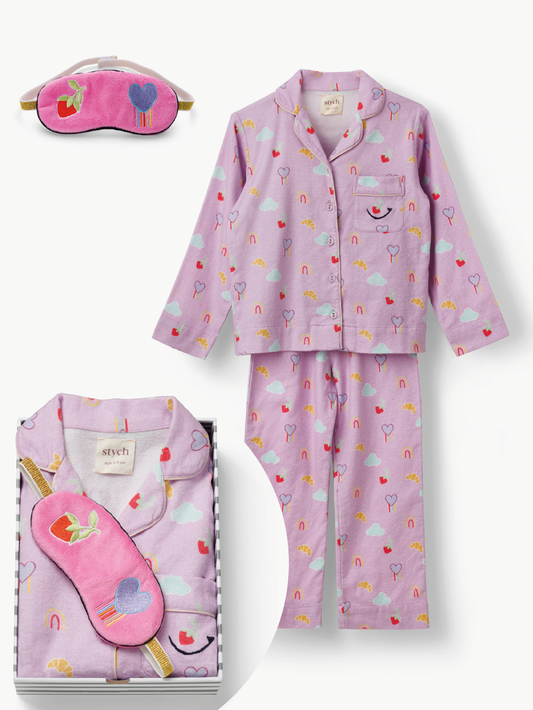 Breakfast Heritage Print Pyjamas Gift box