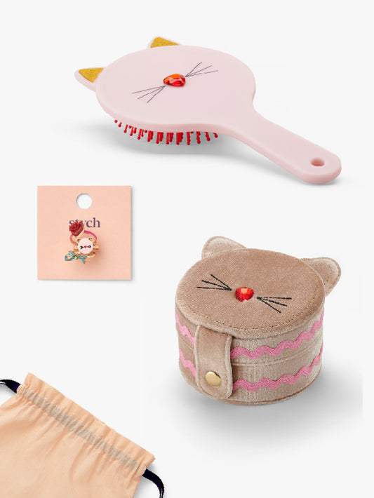 Cat Jewellery Box Gift Set
