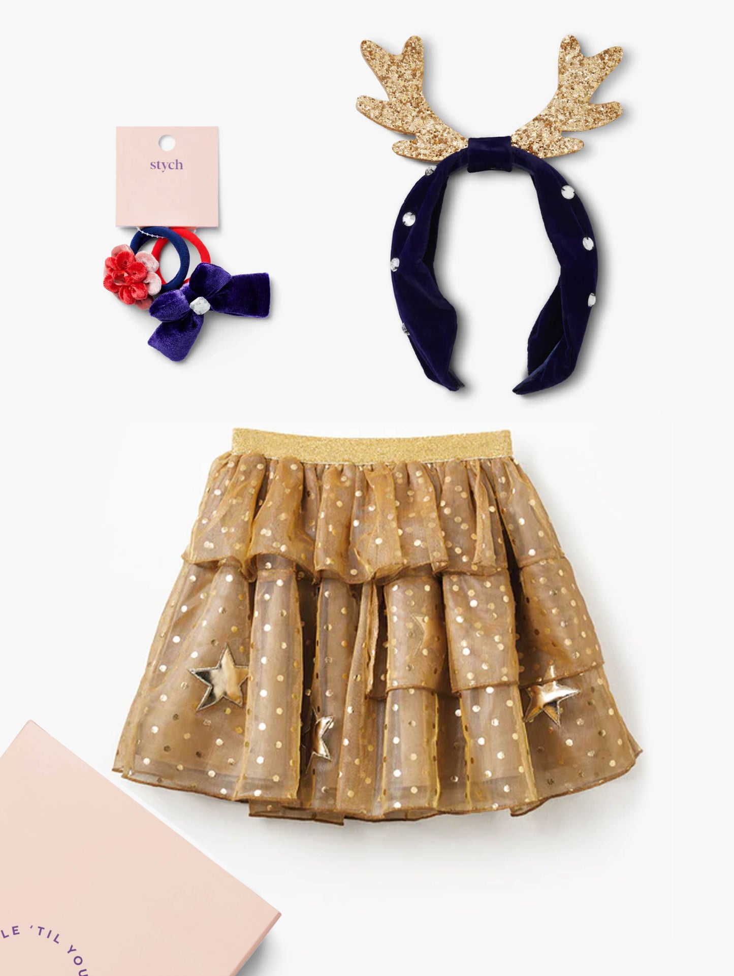 Golden Luxe Skirt and Accessories Gift Box