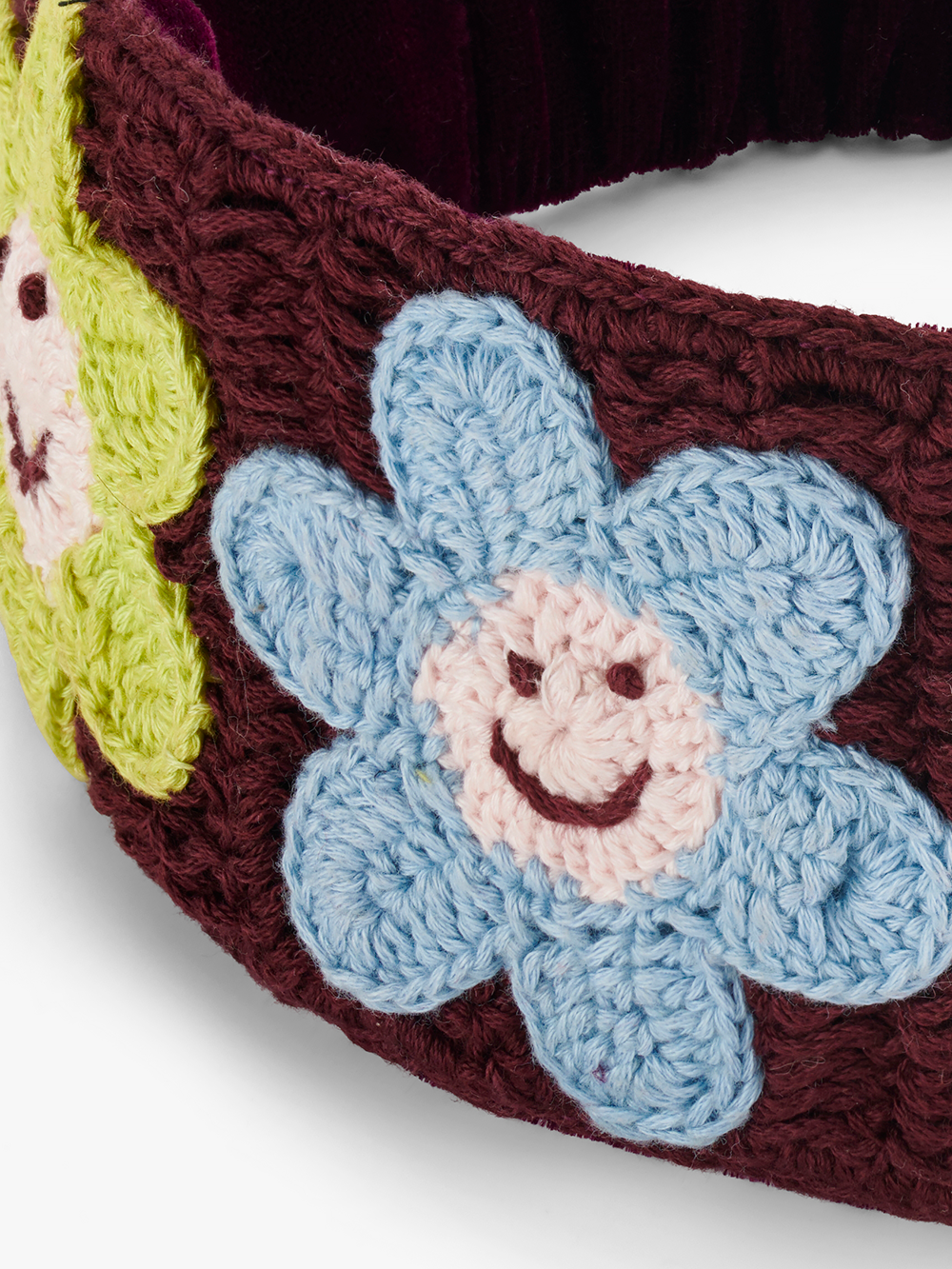 Happy Flower Crochet Headband