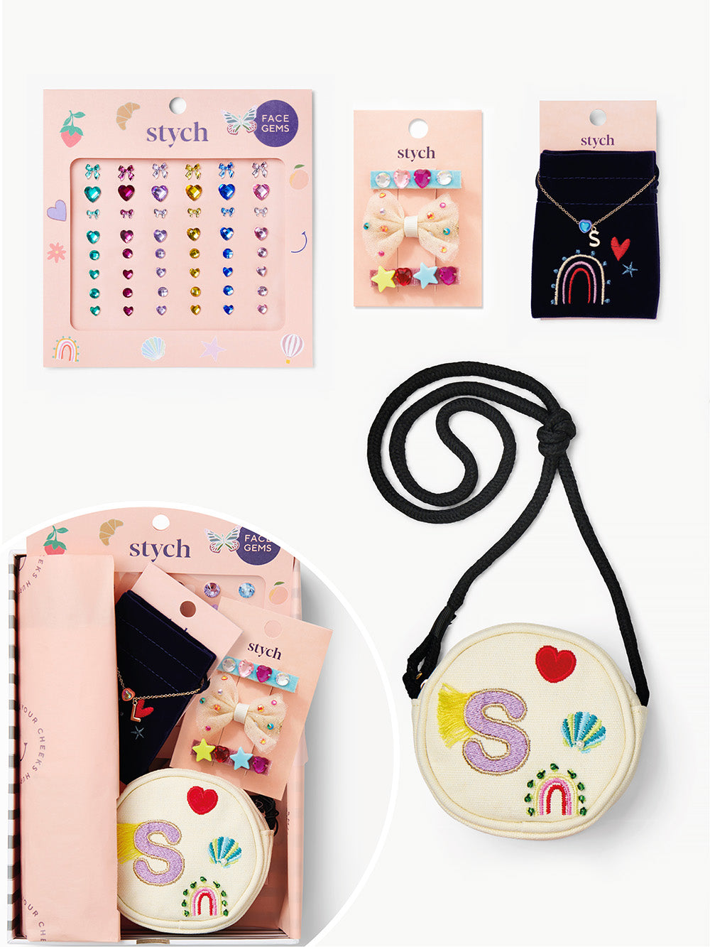 Initial Rainbow Bag Gift Box