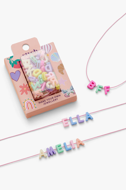Stych Kids Make Your Own Jewellery Letter Set, Create Necklaces and Bracelets