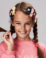 6 Pack Bow Cotton Hair Clips