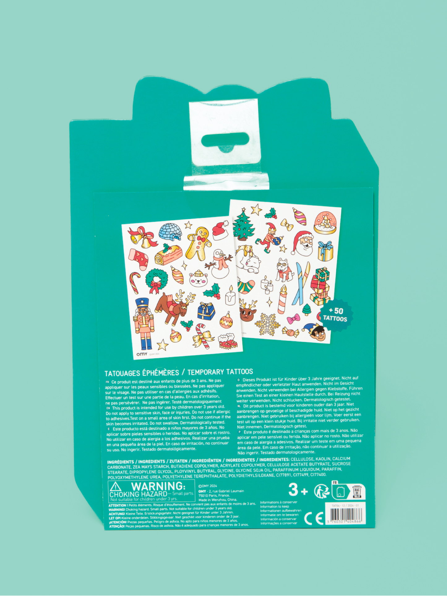 OMY - Ho Ho Ho Temporary Tattoos