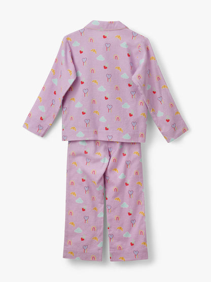 Breakfast Heritage Print Pyjama Set