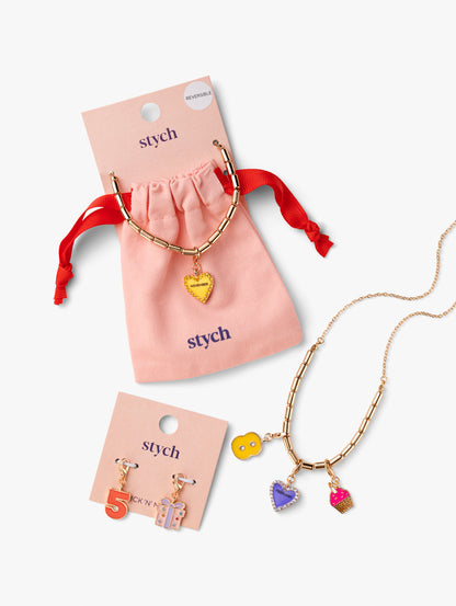 BE CHARMED! Birthday Necklace Charm Gift Set
