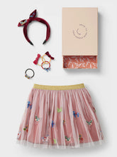 Load image into Gallery viewer, Stych Girl&#39;s Pink Butterfly &amp; Tulle Skirt &amp; Accessories Gift Box Gift Wrapped Ages 3-5 &amp; 6-8 years 