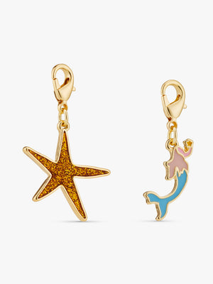 Stych Girls Be Charmed 2 Pack Dangle Charms of Mermaid & Sparkle Starfish, one size