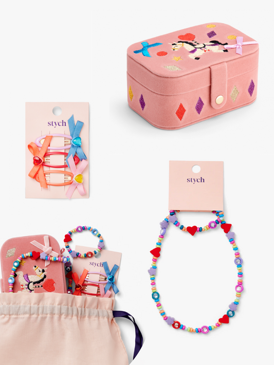 Carousel Unicorn Jewellery Box and Accessories Gift Set