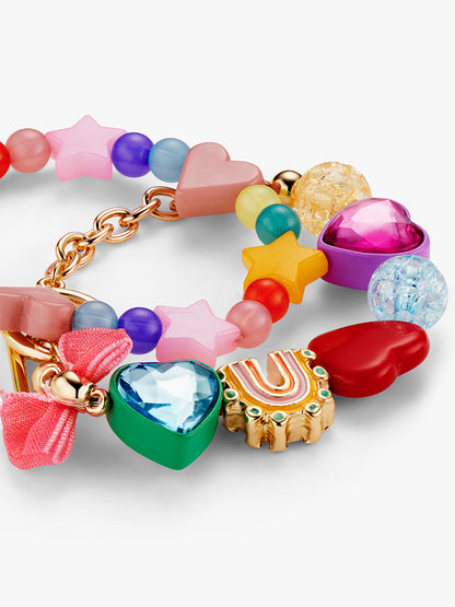 Charm Beaded Bracelet Set