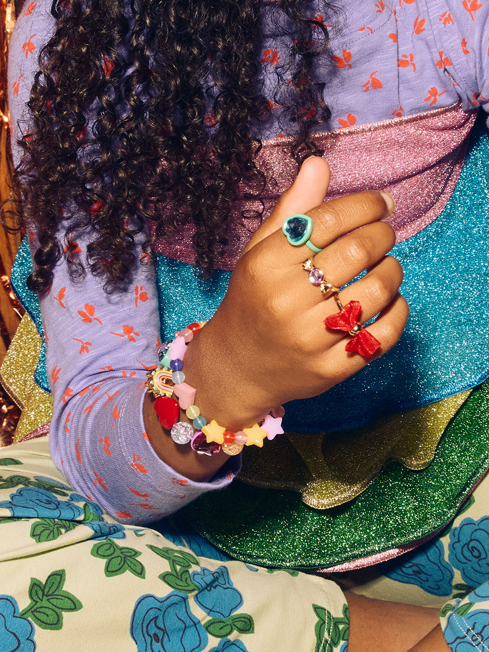Charm Beaded Bracelet Set