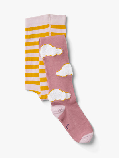 Cloud Stripe Tights