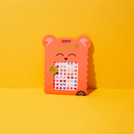 OMY - Kawaii Character Sticker Earrings