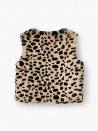 Faux Fur Leopard Gilet