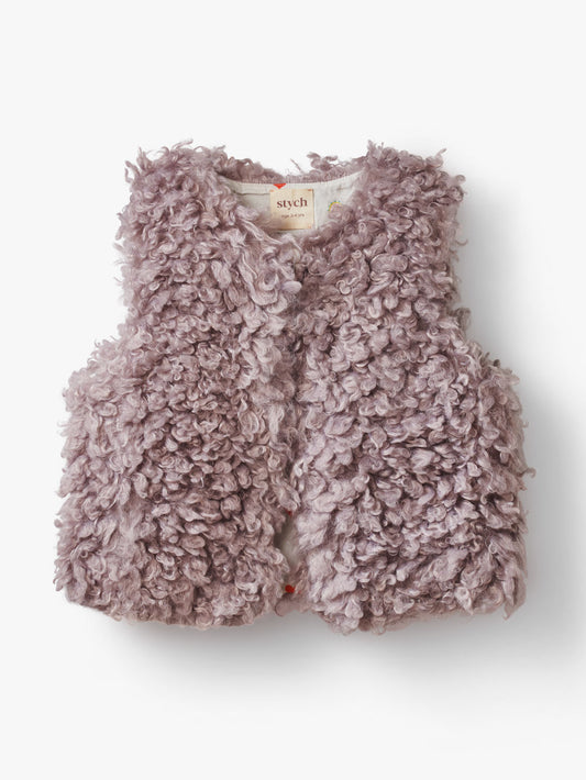 Faux Fur Lilac Gilet