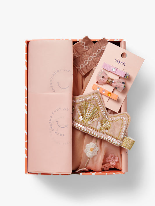 Flower Gem Skirt and Crown Gift Box
