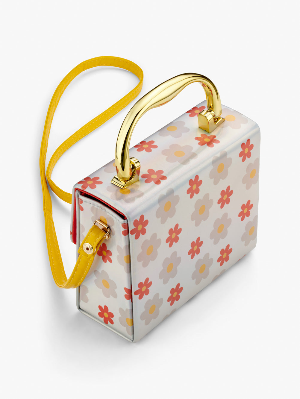 Flower Print Box Bag