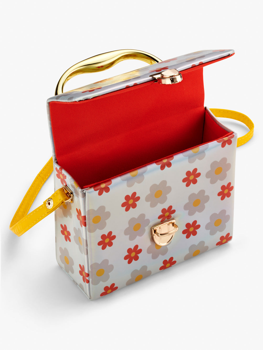 Flower Print Box Bag