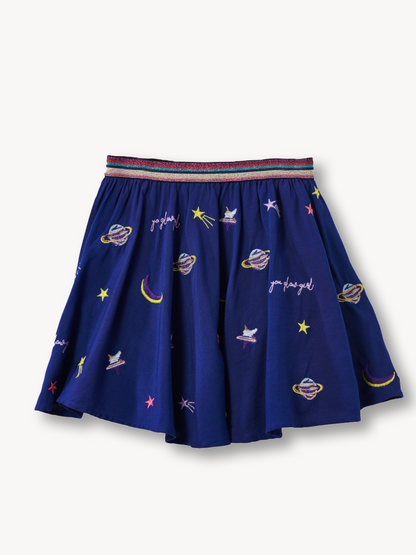 Glow Girl Embroidered Circle Skirt