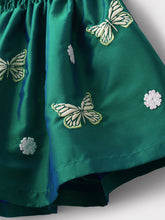 Load image into Gallery viewer, Green Taffeta Butterfly Skirt