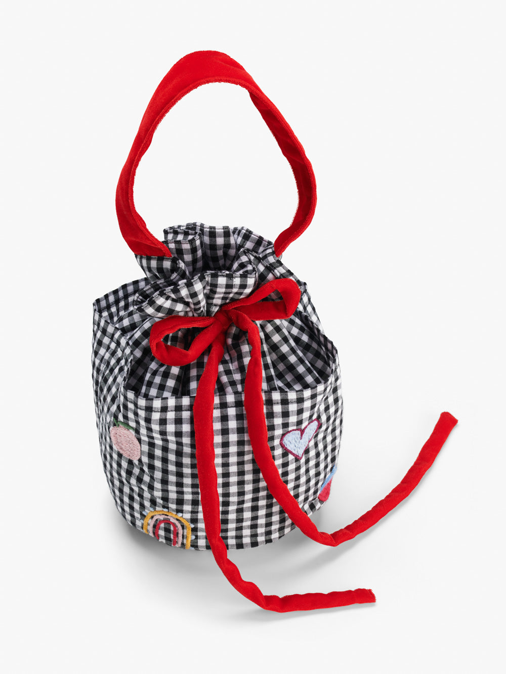 Gingham Bucket Bag