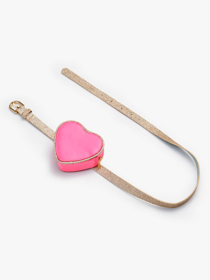 Pink Heart Purse Belt Bag