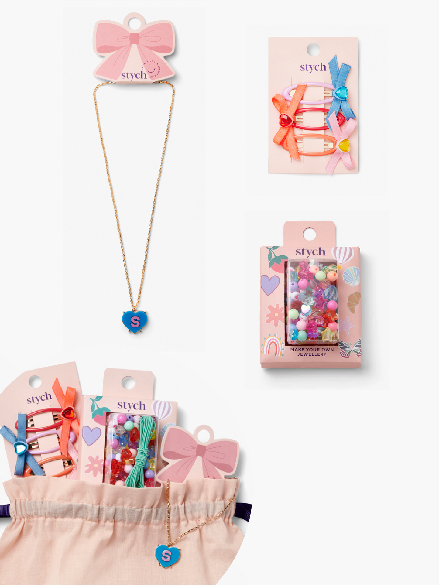 Heart Initial Jewellery Gift Set