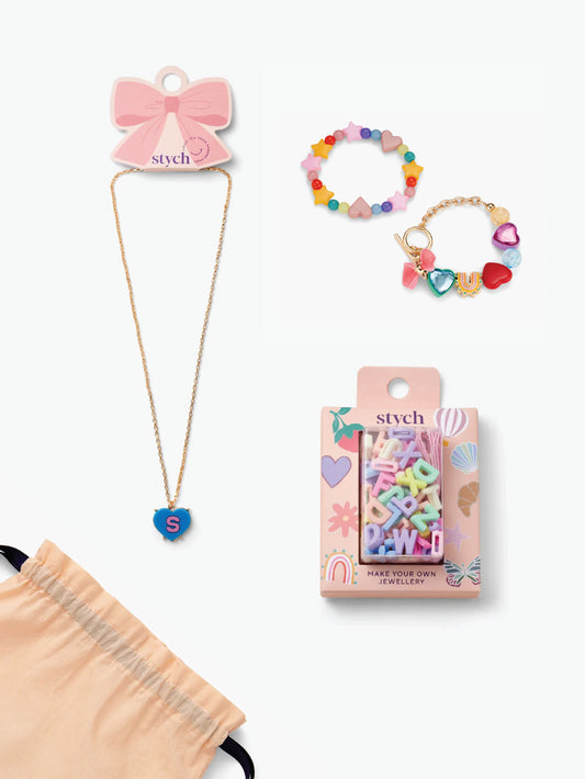 Heart Initial Jewellery Gift Set