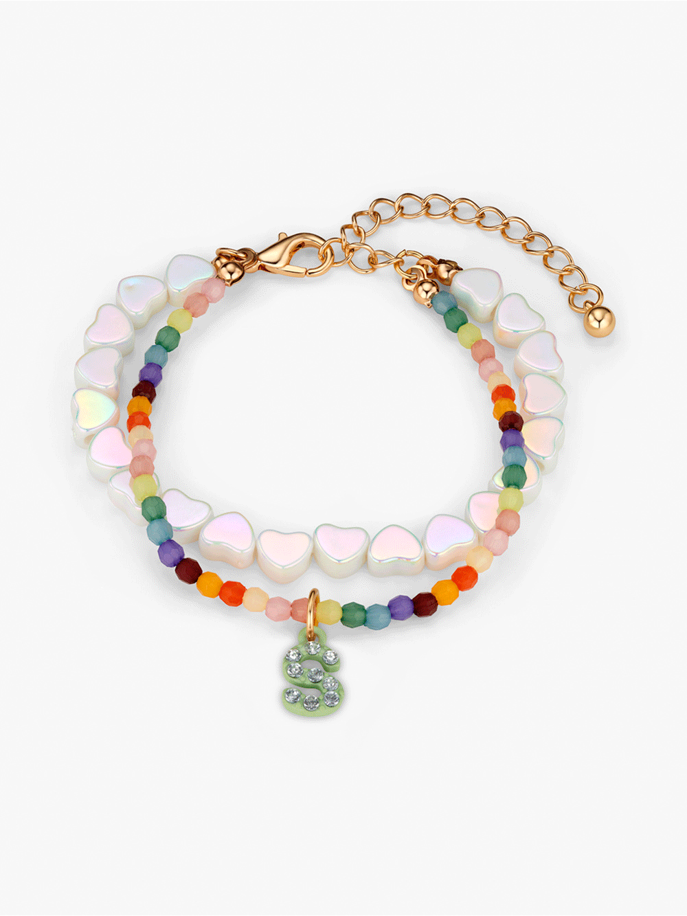 Personalised Initial Beaded Bracelet Set