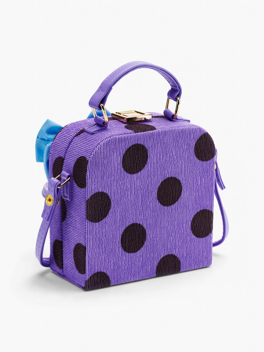Initial Polka Dot Box Bag