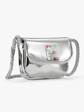 Load image into Gallery viewer, Initial Silver Metallic Mini Crossbody Bag
