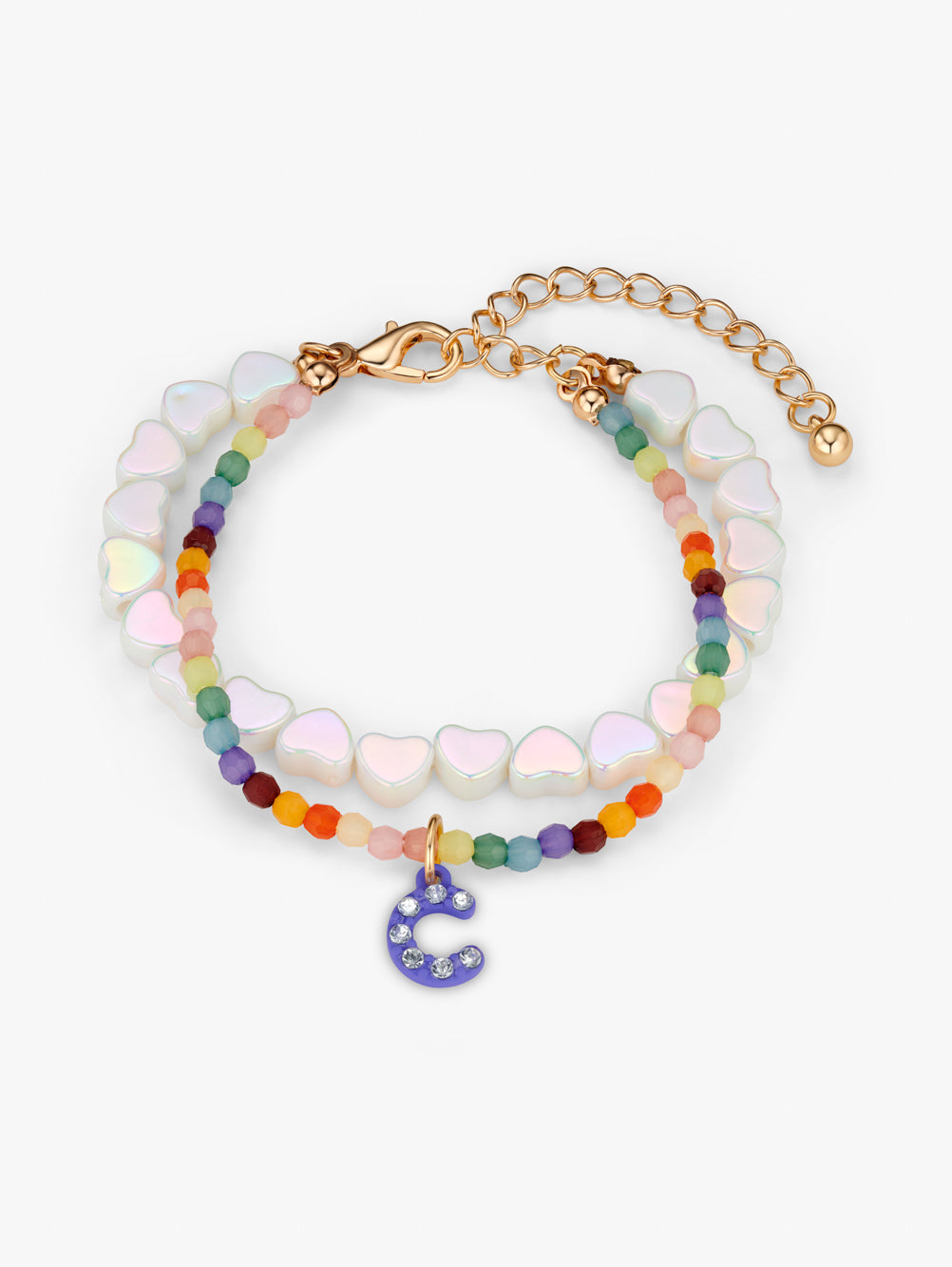 Personalised Initial Beaded Bracelet Set
