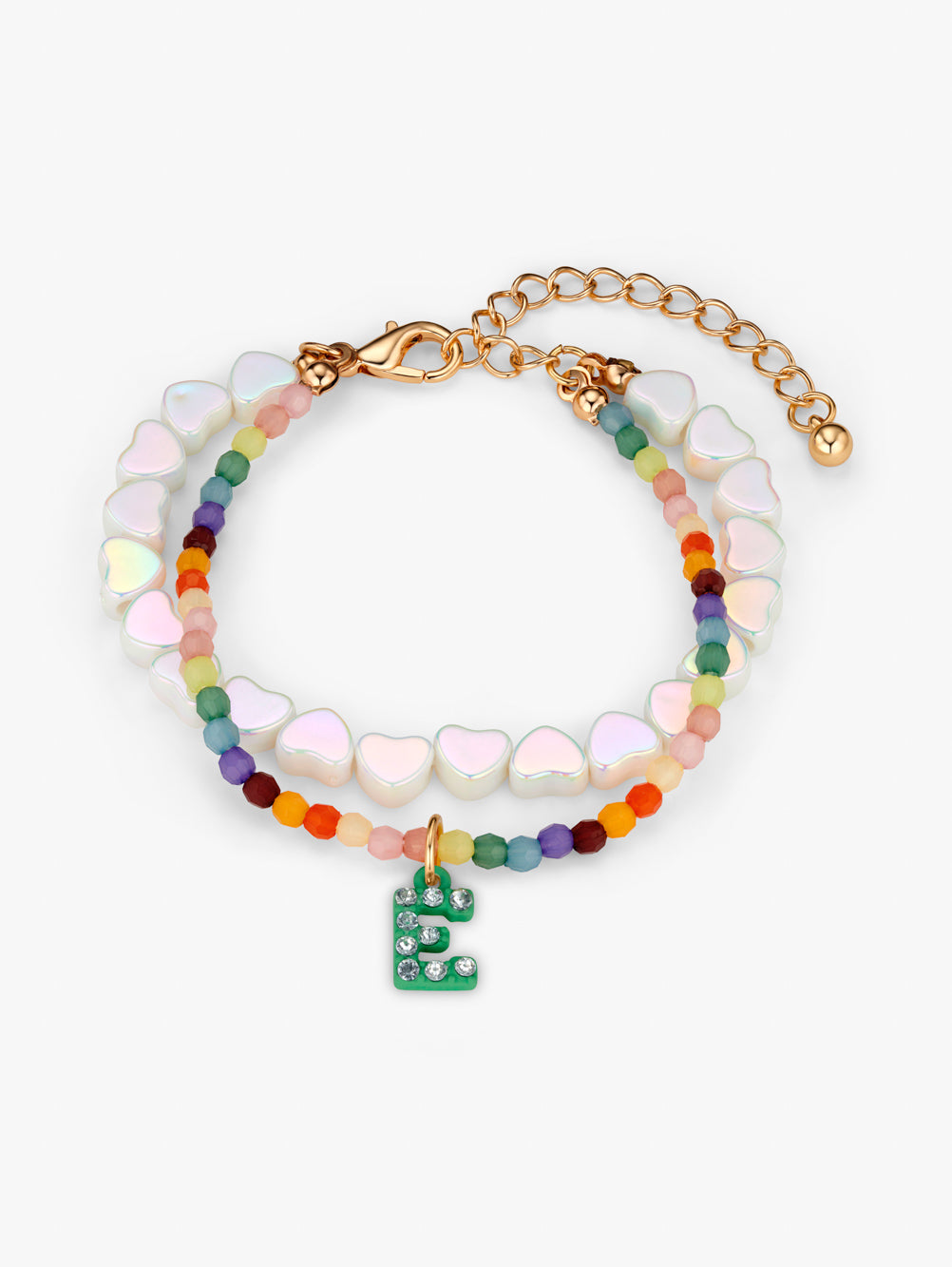 Personalised Initial Beaded Bracelet Set
