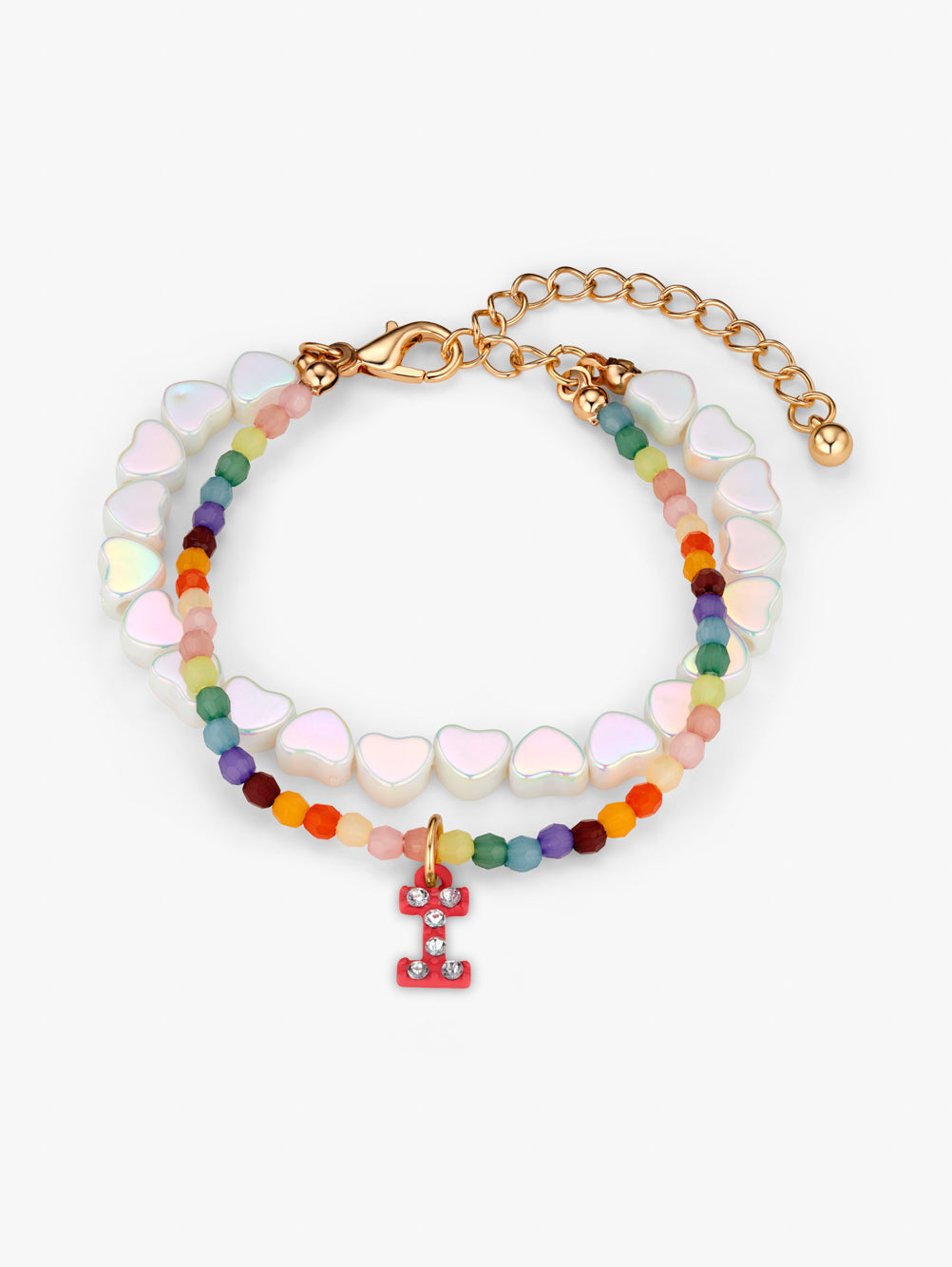 Personalised Initial Beaded Bracelet Set