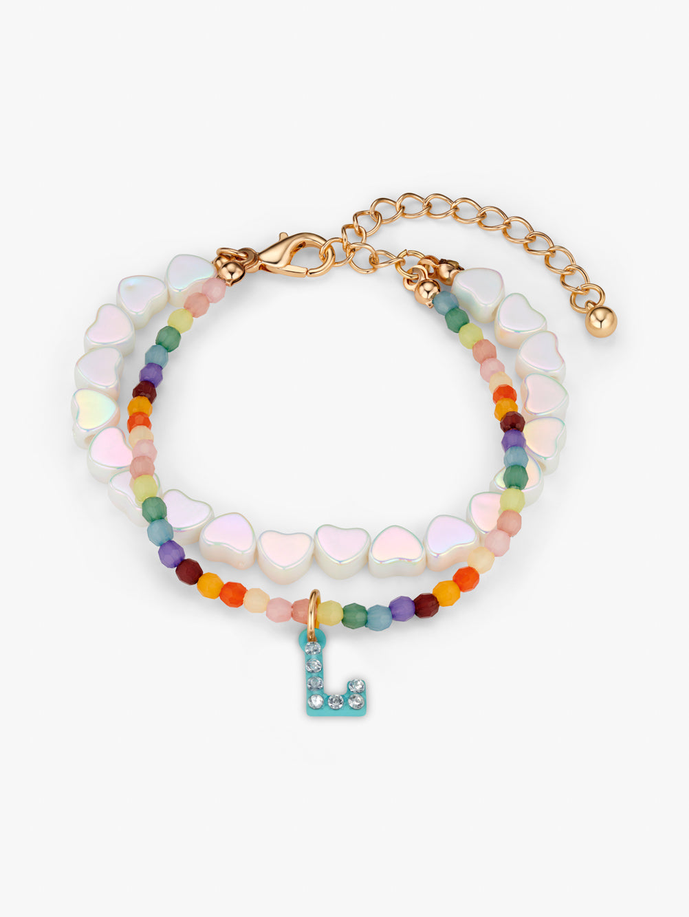 Personalised Initial Beaded Bracelet Set