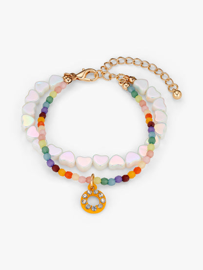 Personalised Initial Beaded Bracelet Set