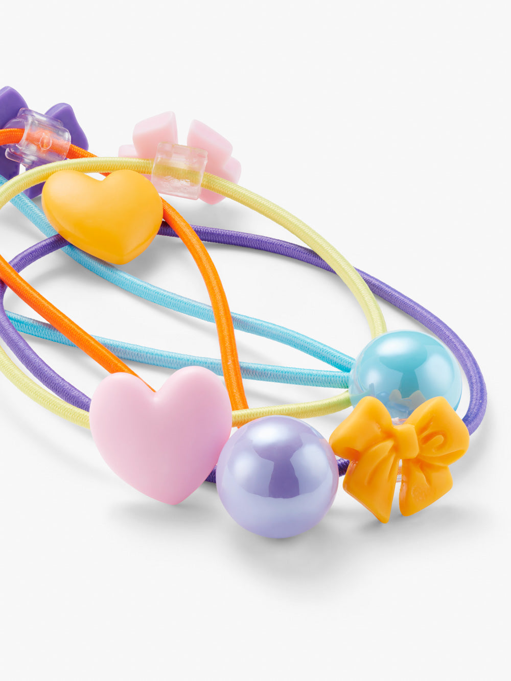 4 Pack Charm Bauble Hair Bands