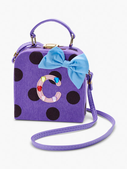 Initial Polka Dot Box Bag
