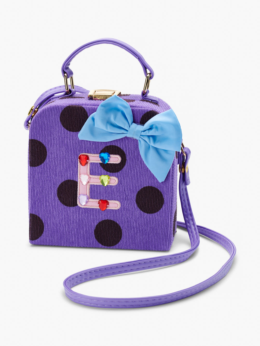 Initial Polka Dot Box Bag