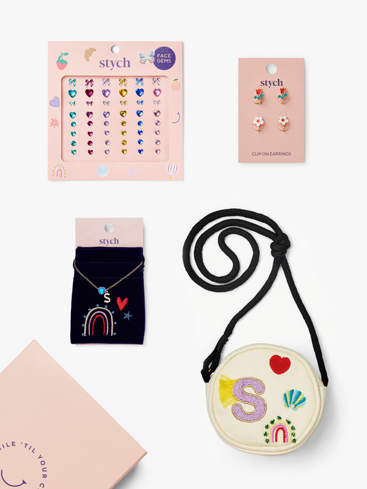 Initial Rainbow Bag Gift Box