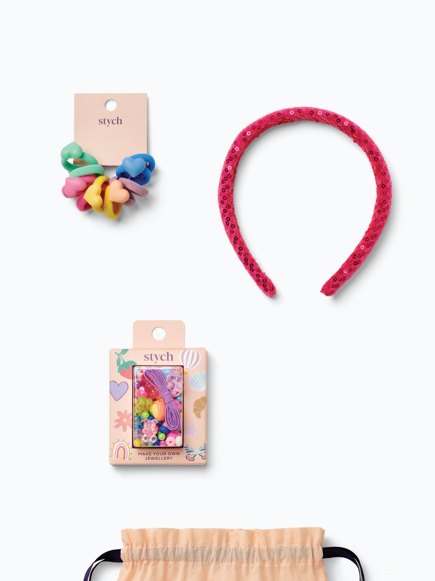 Make Your Own Jewellery and Sequin Accessories Gift Set Pink