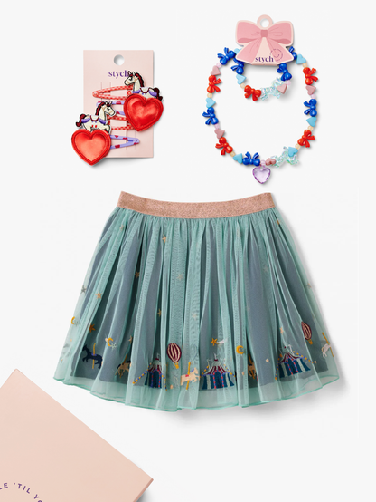 Carousel Skirt and Unicorn Accessories Gift Box