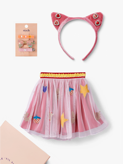 Star Tulle Skirt and Gem Accessories Gift Box