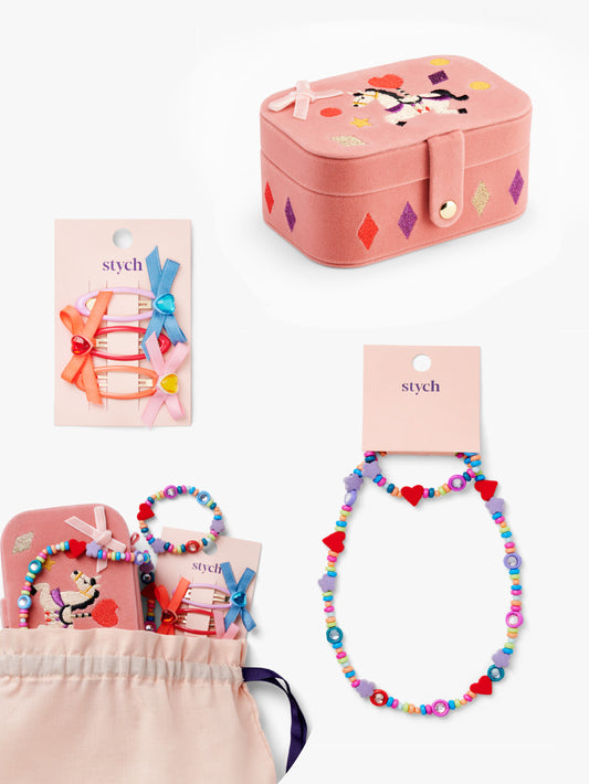 Carousel Unicorn Jewellery Box and Accessories Gift Set