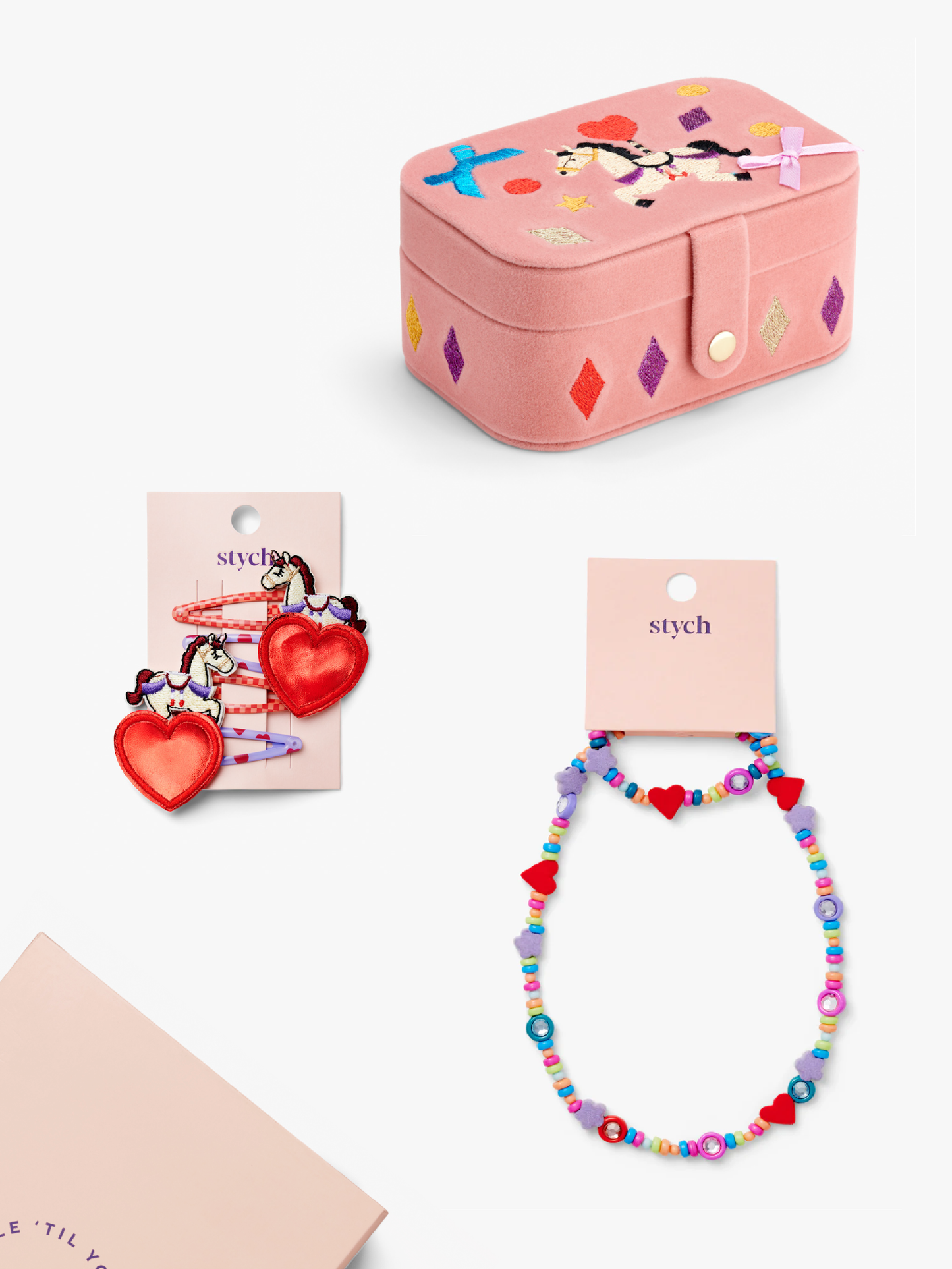 Carousel Unicorn Jewellery Box and Accessories Gift Set