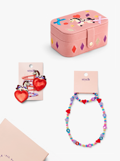 Carousel Unicorn Jewellery Box and Accessories Gift Set