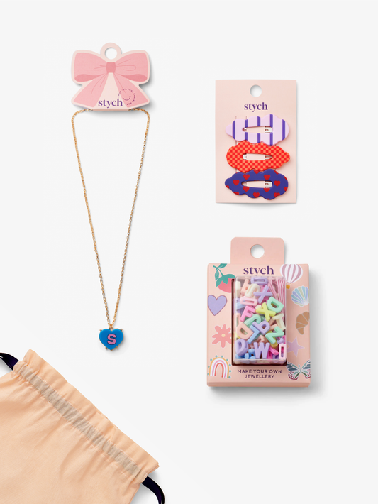 Heart Initial Jewellery Gift Set