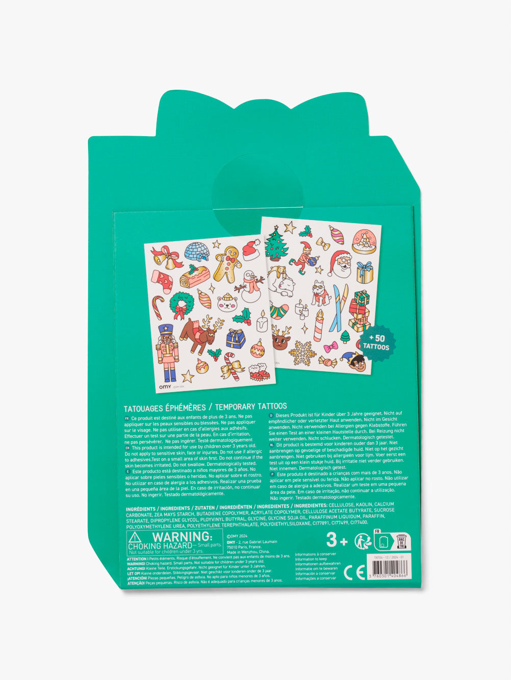 OMY - Ho Ho Ho Temporary Tattoos