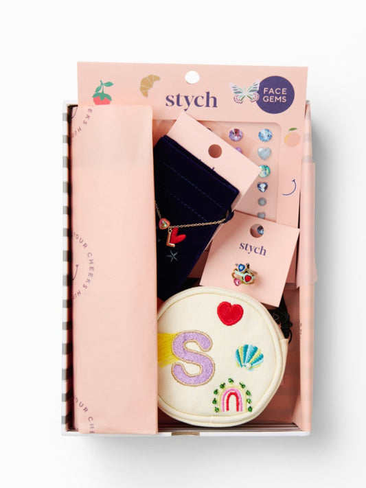 Stych Kids Personalised Initial Rainbow Bag & Accessories Gift_Box