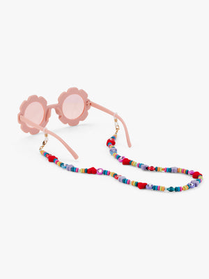 Stych Girls Heart Beaded Glasses  Chain Multi-colour One Size  
